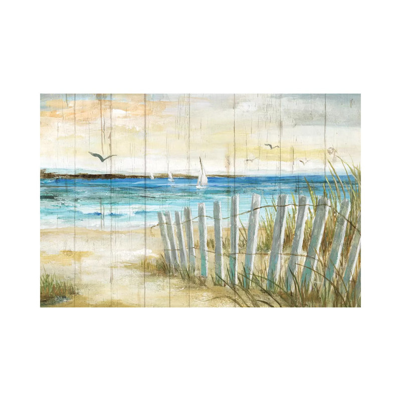 «Coastal Causeway» par Nan - reproduction, Toile tendue, H 8 po x l 12 po x P 0,75 po