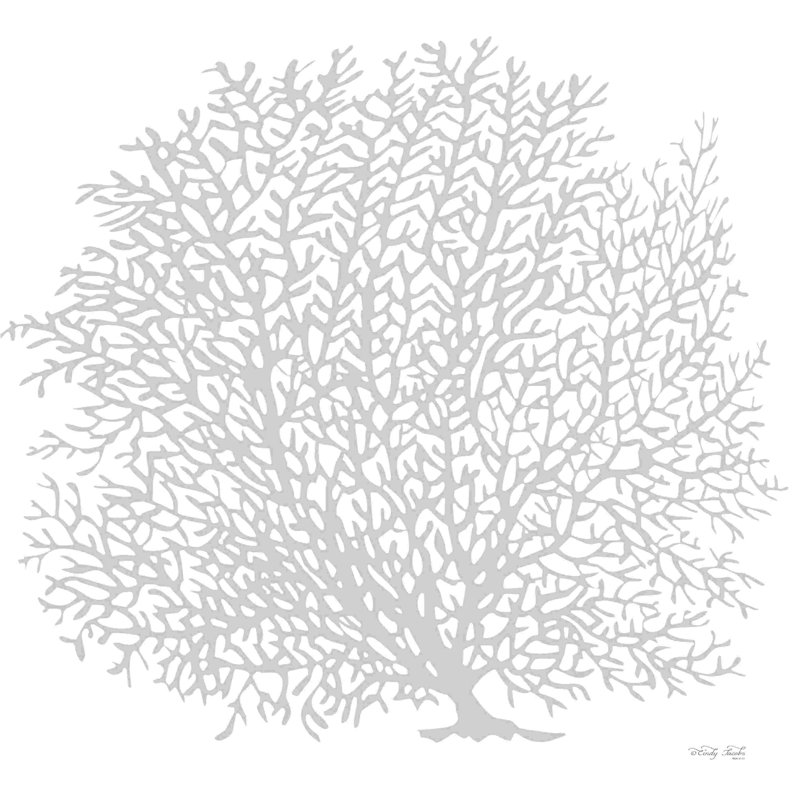 Gris corail I, H 12 po x l 12 po
