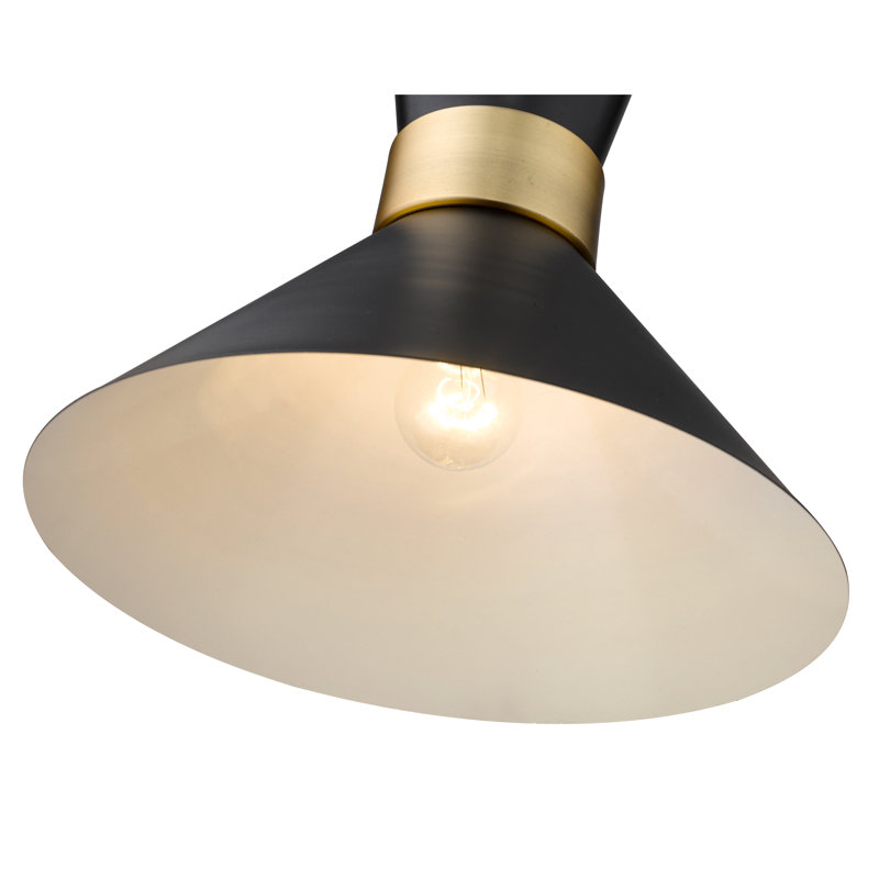 Luminaire suspendu à 1 lumière Bartruff, Laiton