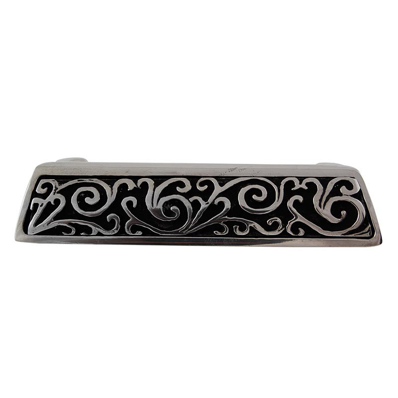 Liscio Finger Pull, Antique Silver