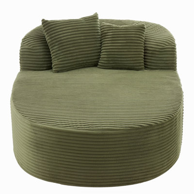Canapé moderne sans méridienne 51,6 po avec deux coussins de soutien pour le salon