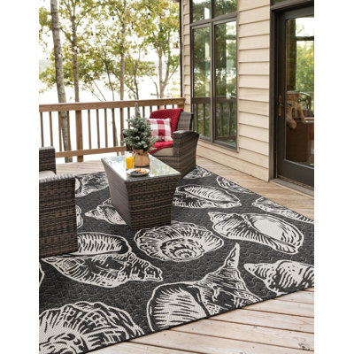 Tapis noir et blanc Contemporary