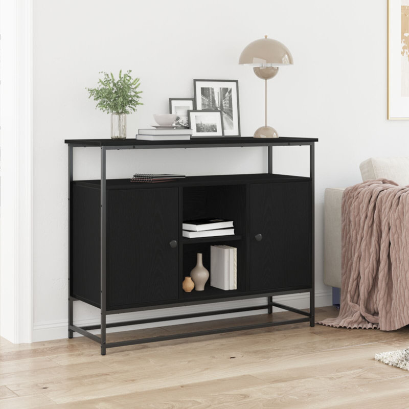 100cm Sideboard, Black Oak