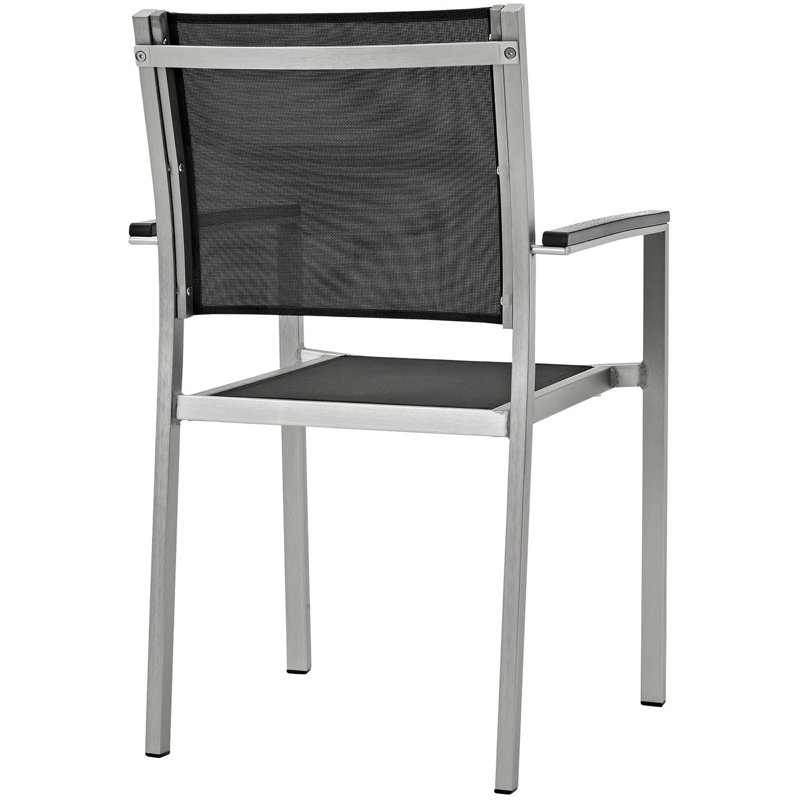 Chaise d'extérieur Shore, Noir