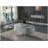 Gray High Gloss and Chrome Coffee Table