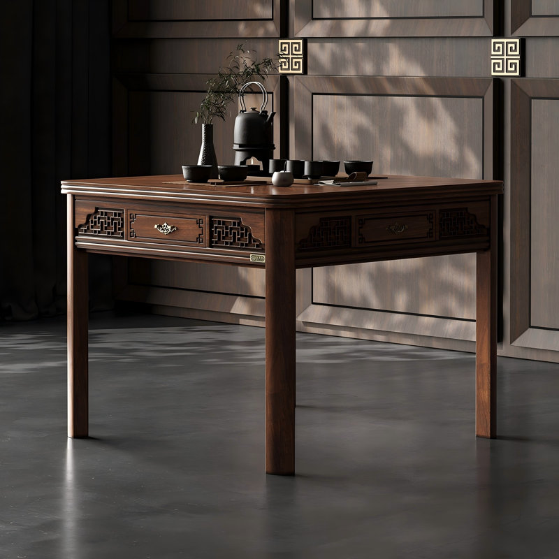 High-end Solid wood Square Automatic Mahjong Table Combination unit for Chinese Rules