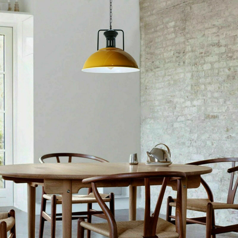 Craut 1 - Light Black Single Pendant, Yellow
