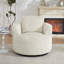 Fauteuil d'appoint pivotant en tissu-370933085
