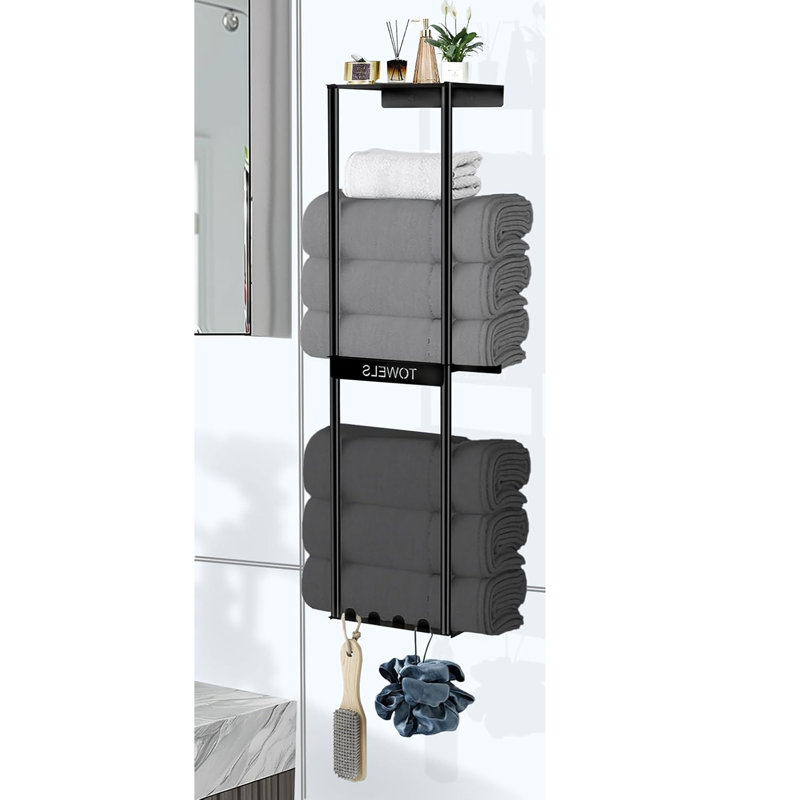 Cadmann 2 Wall Mounted Required Towel Rack