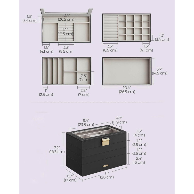 Jewellery Box +, Ink Black