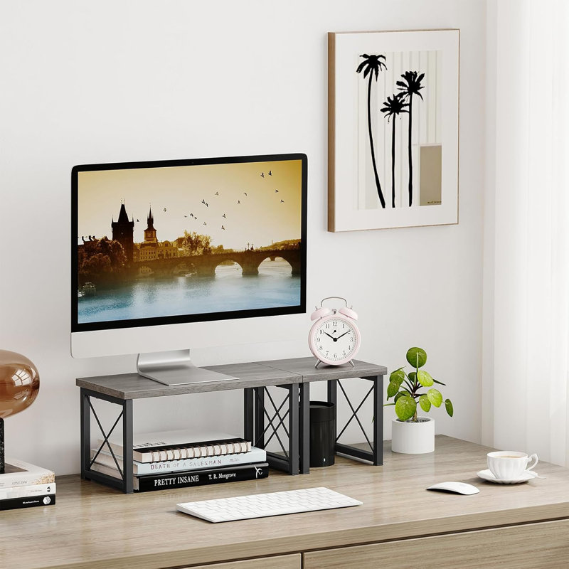 Wooden Desktop Shelf