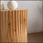 Ensemble de tables basses cylindriques de style rétro avec texture verticale, parfait pour le salon, le bureau et la salle à manger (ensemble de 2)