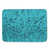 Motif floral bleu