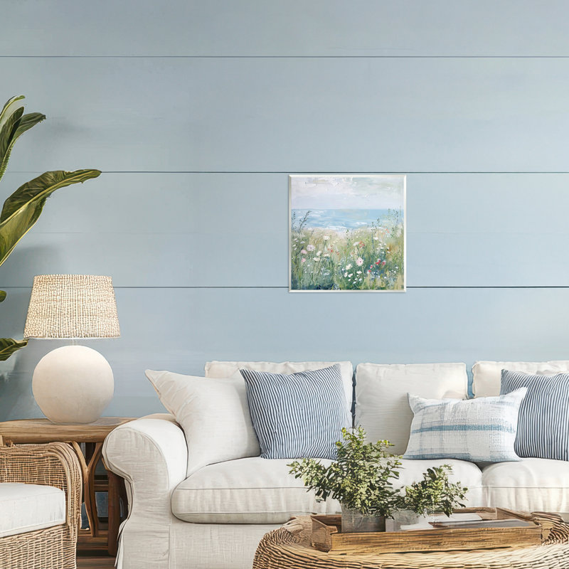 Plaque murale Wildflowers By The Sea, design Creative Studio