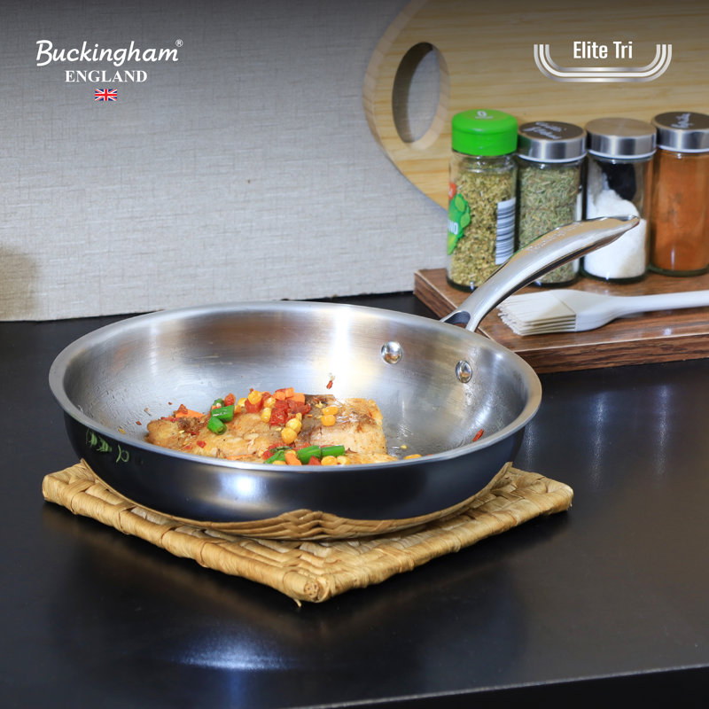 Stainless Steel Non-Stick Frying Pan, 24 cm