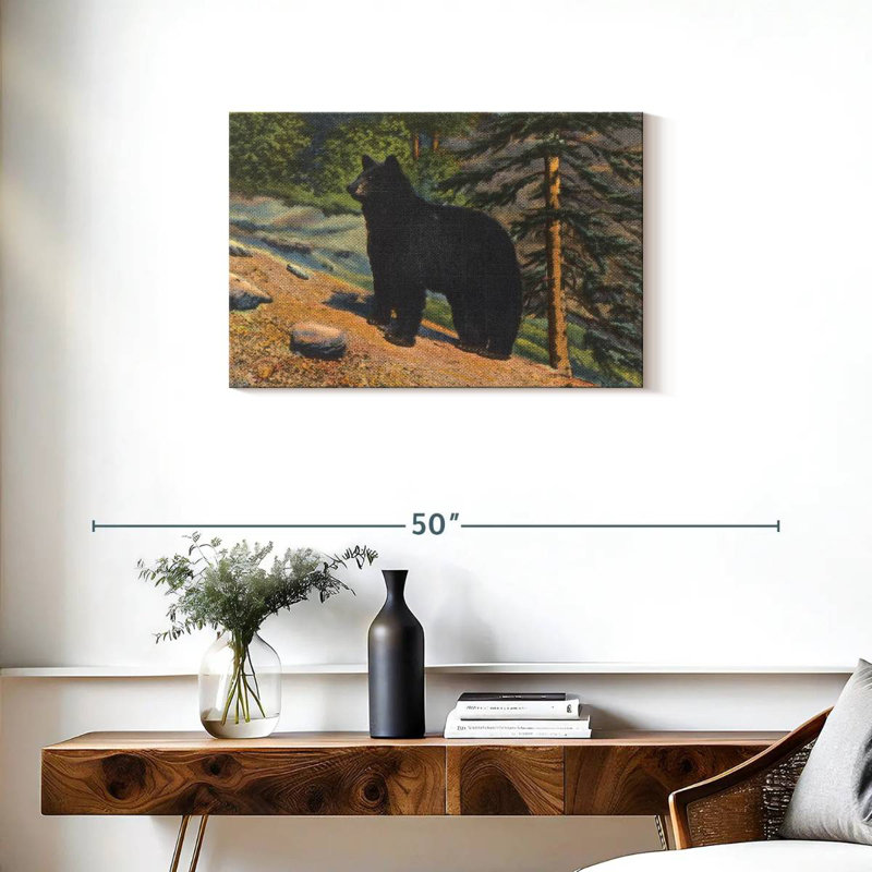 Brampt Black Bear, 20" H x 30" W