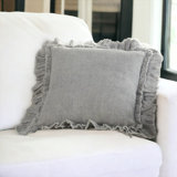  24" Pillow With Ruffled Edges