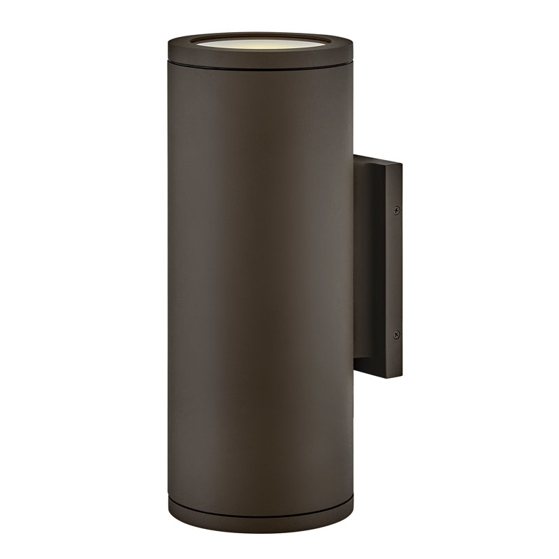 Hinkley Silo Down Light Wall Mount Lantern, Architectural Bronze
