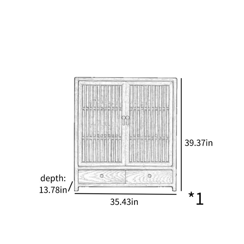 Two-Door Modern Accent Cabinet
