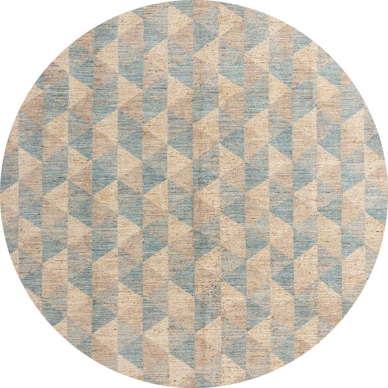 Tapis abstrait moderne 4978, Rond 8 pi