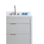 Meuble-lavabo autoportant entièrement assemblé avec comptoir en pierre reconstituée blanche-287073757-287073754