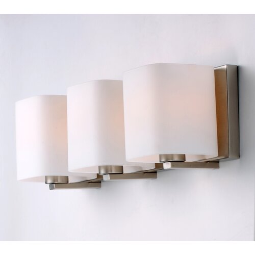 Wayfair | 3 Light Satin Nickel Bathroom Vanity Lighting You'll Love in 2024