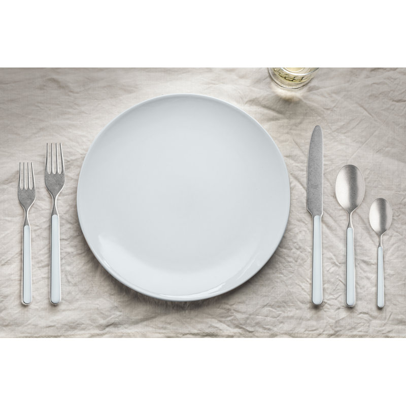 Fantasia Pewter Flatware Set - Light Blue, Light blue