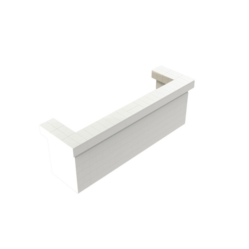 Ensemble de bar et de comptoir en porte-à-faux EverBlock, H 43 po x l 120 po x P 36 po, Vert