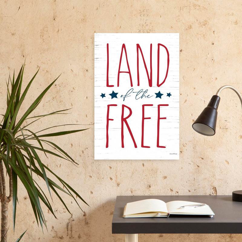 «Land Of The Free Abstract Contemporary Landscape Art», H 24 po x l 16 po
