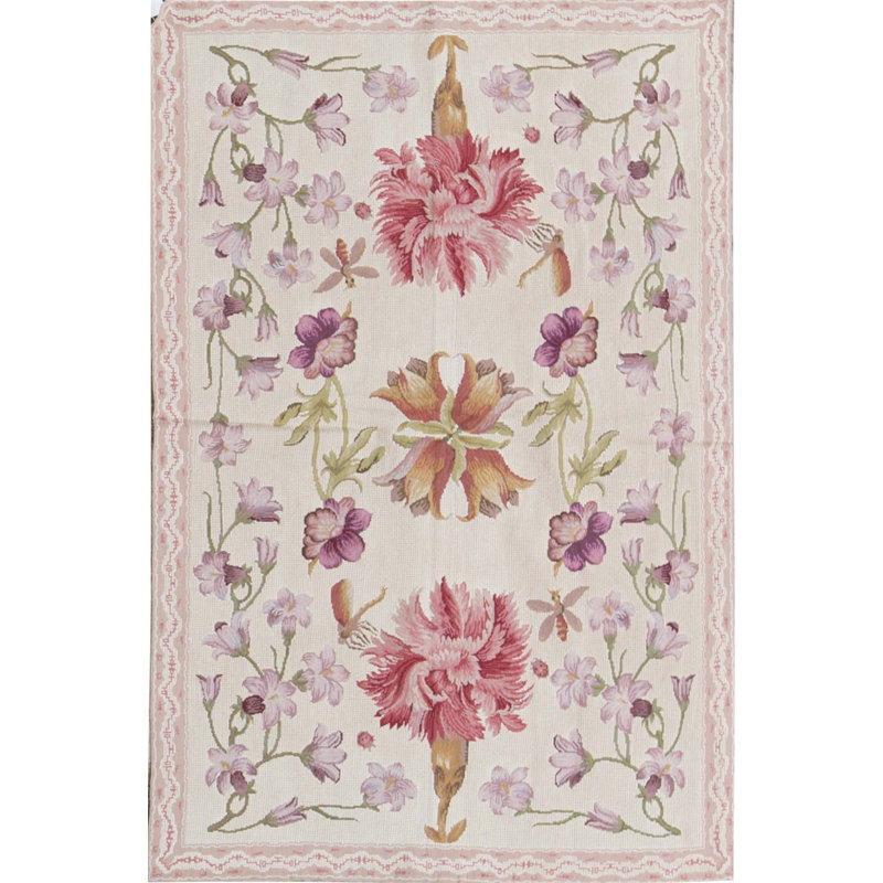 Wool Floral Area Rug