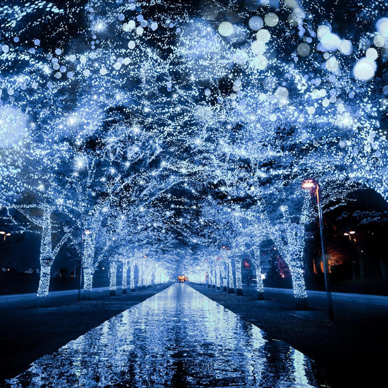 Guirlandes lumineuses, Blanc