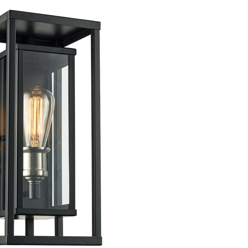 Ignacio Wall Light, Black, 15.5" H x 6" W x 6.75" D