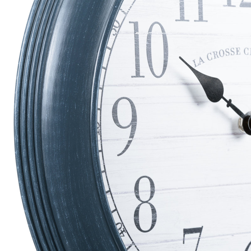 16" Everly Gray Quartz Clock
