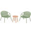 Ensemble de mobilier de patio, ensemble de conversation 3 pièces en résine tressée avec table et 2 chaises en résine, ensemble de conversation pour le jardin-184581755