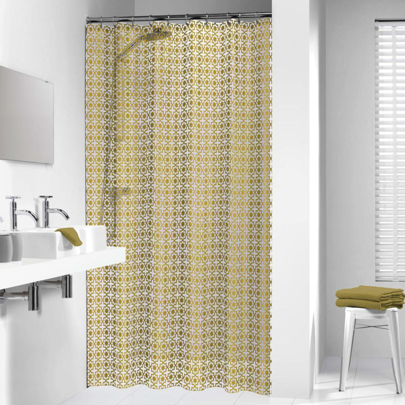 Sealskin Shower Curtain Hammam 180cm, Gold