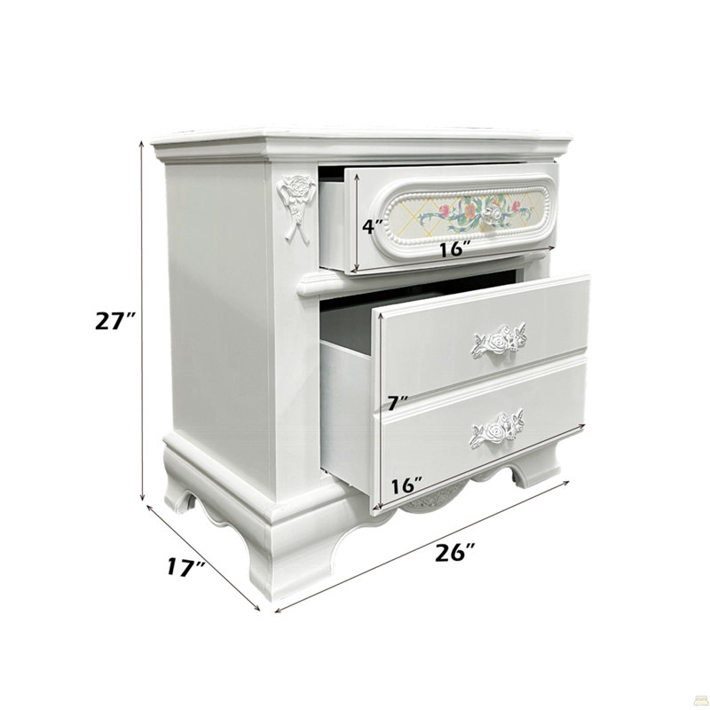 Two Drawers Nightstand