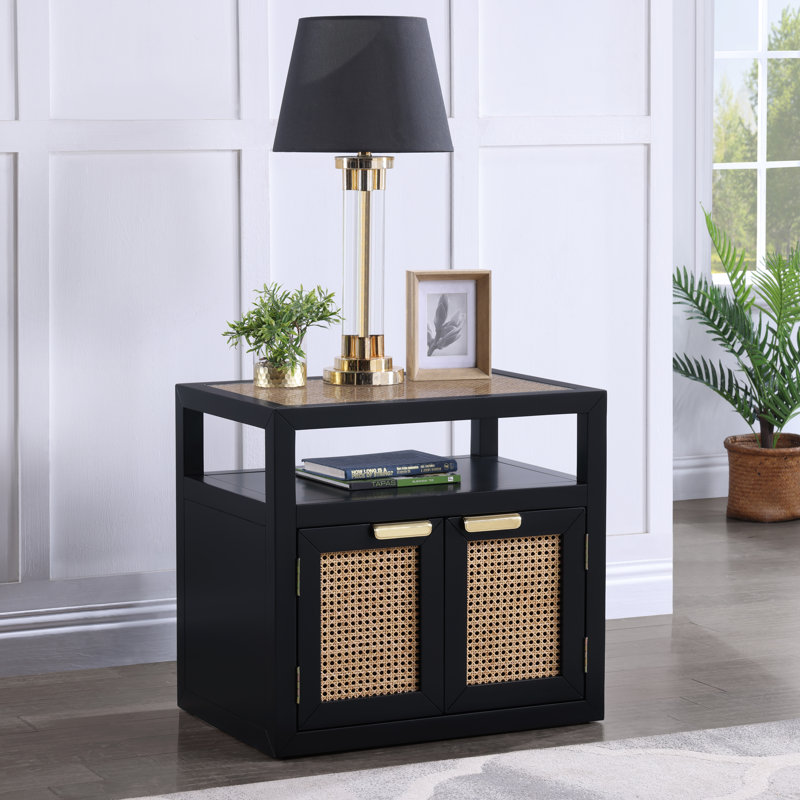 Table de chevet Cole, Noir