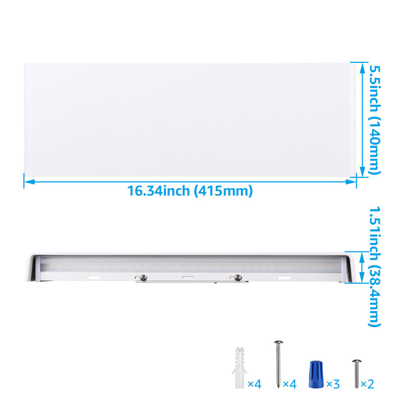 LED Flush Mounted Wall Sconce Smart& Remote Control Multi-color