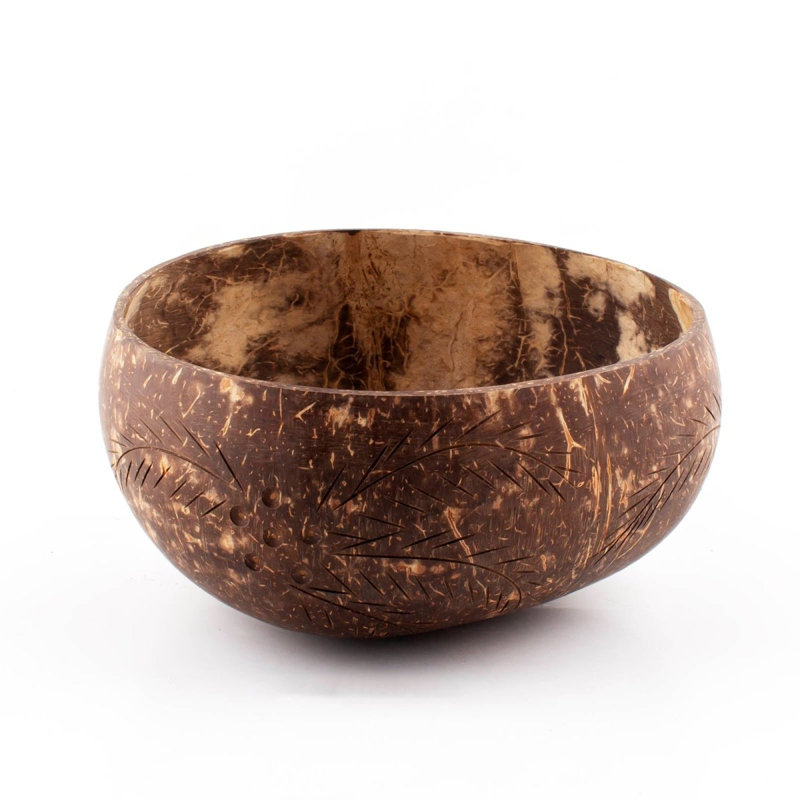 Tasse à noix de coco avec palmier - Laqué