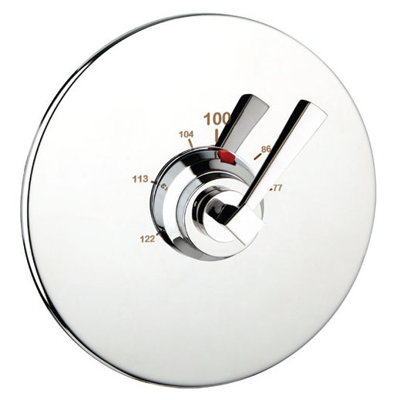 Plaza Round Thermostat Complete with Valve