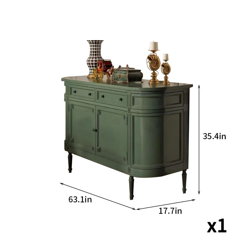 Buffet léger de luxe classique, Vert