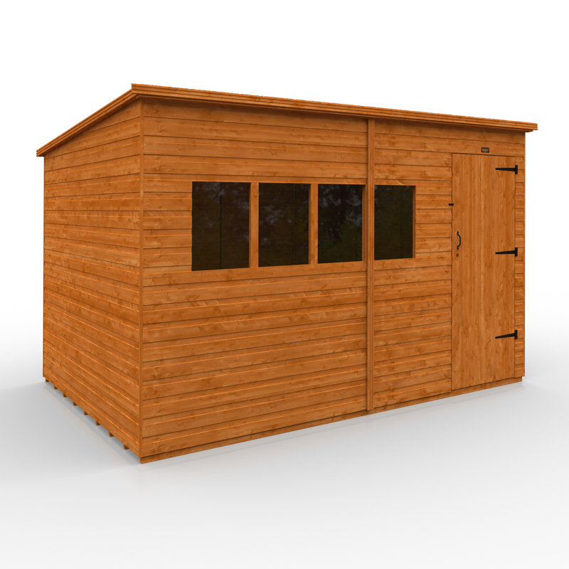 Tiger 12 Ft. W x 8 Ft. D Shiplap Pent Wooden Shed