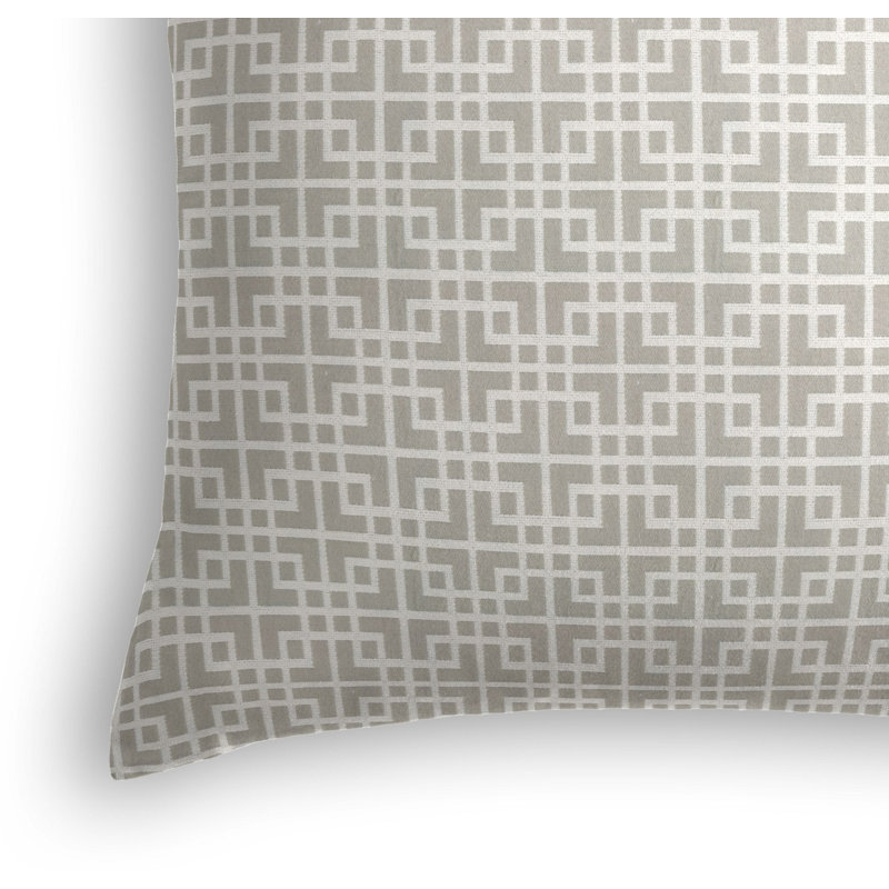 Geometric Square Pillow Cover & Insert, 16" x 16", Mustard