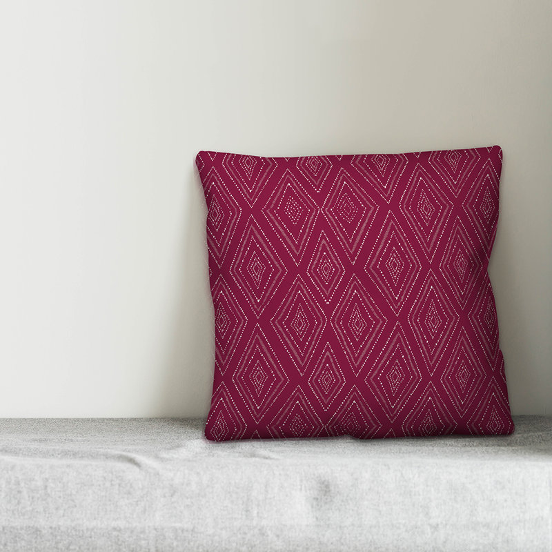  Coussin Tribal, 16 po x 1 po, Marron