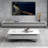 Modern simple rock slate coffee table TV stand set