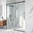 Luca 56-60" W x 79" H Sliding Frameless Shower Door with 3/8" Clear Glass-50205832
