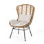 Chaise beige et brune avec structure en fer-120201908-120201910