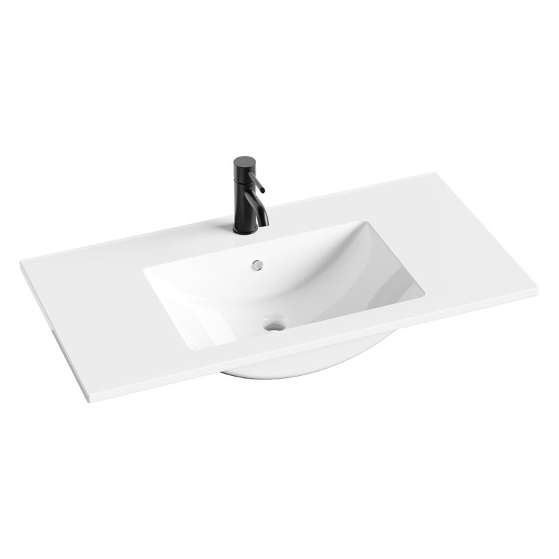 Plateau de meuble-lavabo moderne en résine 36 po