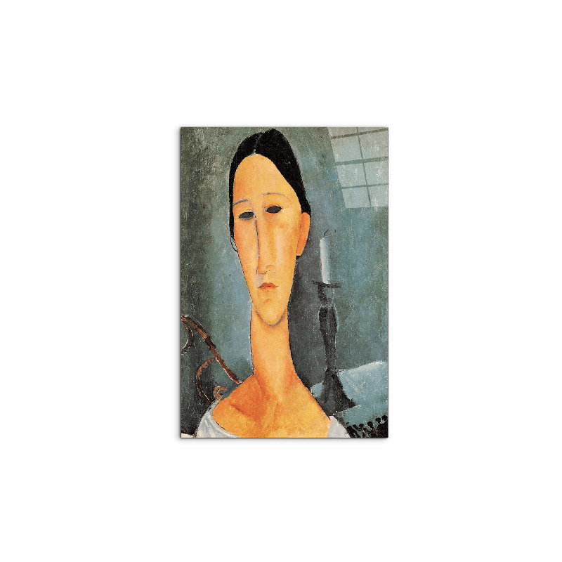 "Portrait of Anna Zborowska III" by Modigliani Amedeo 53×79.5 cm CrystalArt Acrylic Glass Effect, Lightweight Ready to Hang