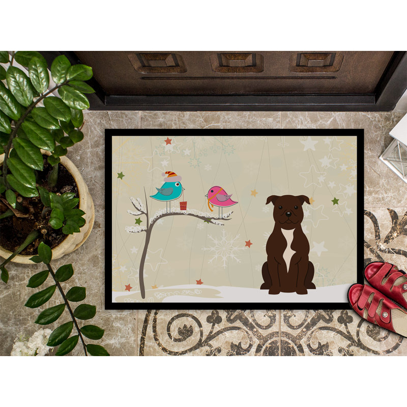 Tapis d'extérieur antidérapant Medire, Chocolat, Rectangle 1 pi 6 po x 2 pi 3 po